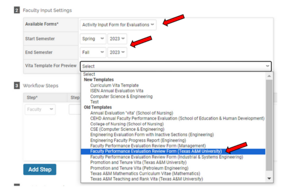 Faculty performance evaluation, Step Three.