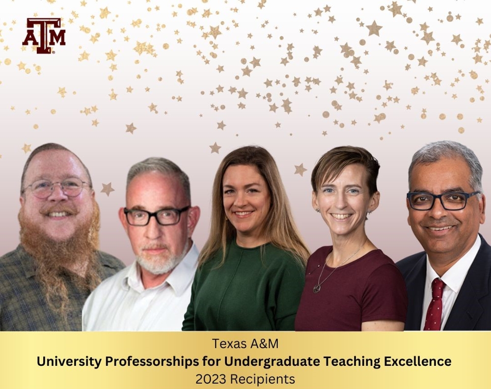 Multiple headshots of all recipients of the University Professorships for Undergraduate Teaching Excellence